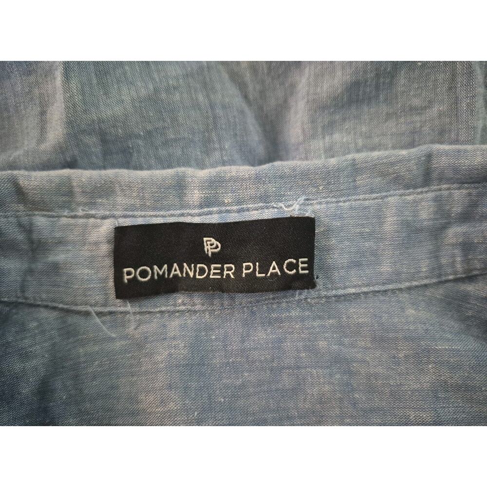 Sold! Tuckernuck Pomander Place Zacara *In Light Blue* Cotton Linen Midi Dress S